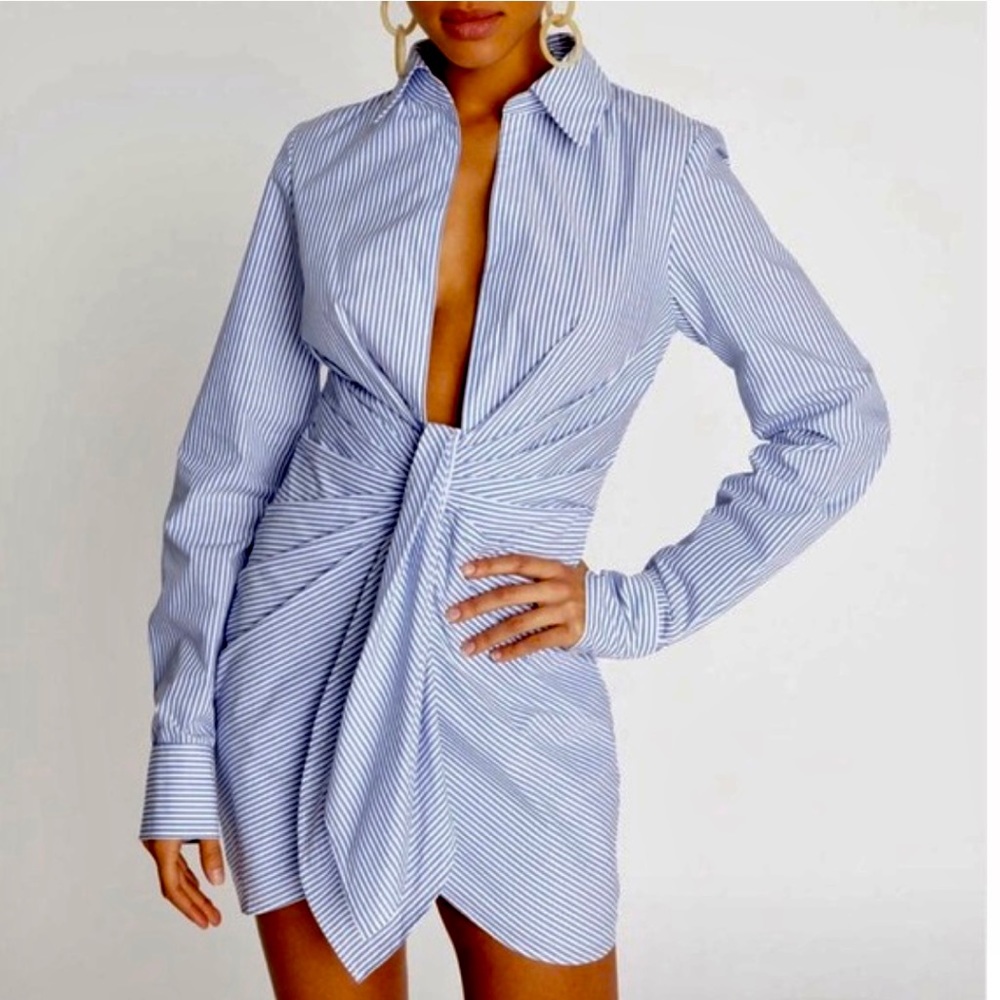 Choosy Button Down Shirt Dress